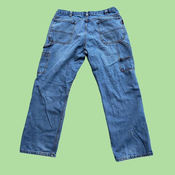 Y2k WORKWEAR SKATER CARHARTT STYLE WOLVERINE BAGGY CARPENTER SIZE 38x30 - Picture 1 of 4